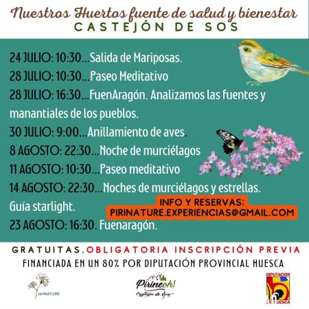 Image Programación Nuestros Huertos fuente de salud y bienestar en Castejón de Sos