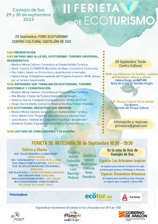 Imagen II FERIETA DE ECOTURISMO CASTEJÓN DE SOS - DÍAS 29 Y 30 SEPTIEMBRE