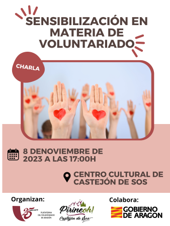 Cartel charla voluntariado
