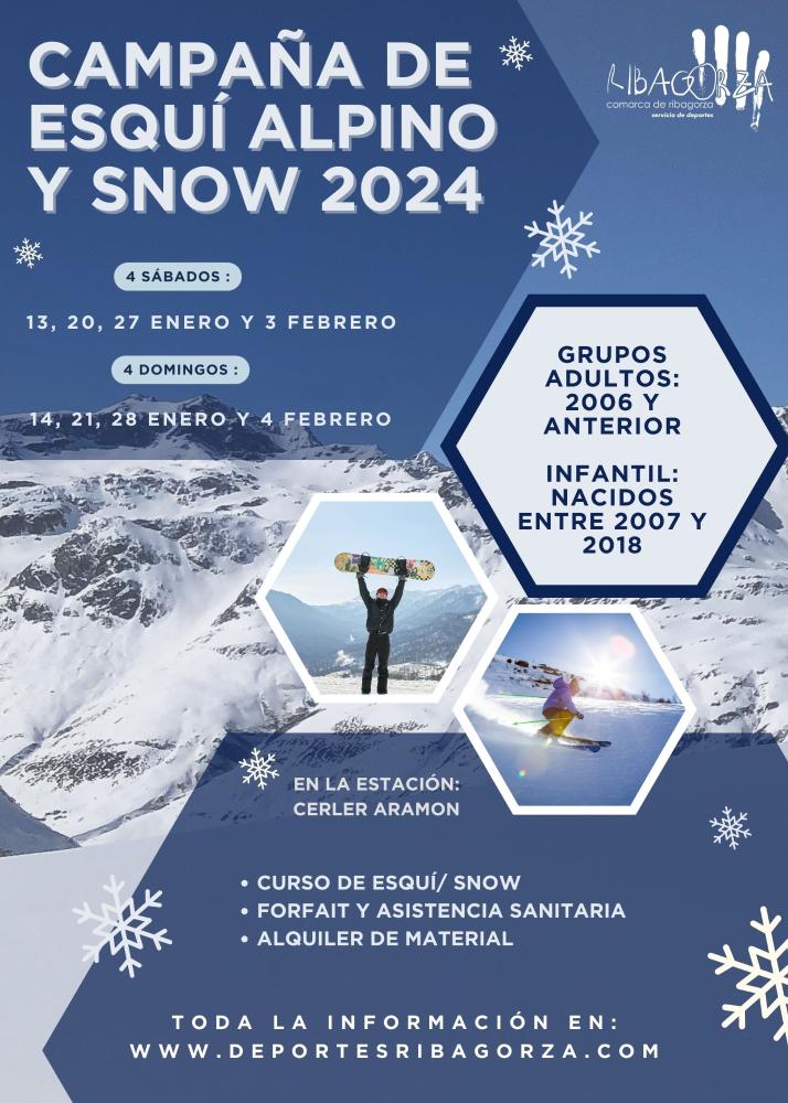 Imagen Campañas de esquí alpino, snow y esquí de fondo 2024 - Comarca de Ribagorza