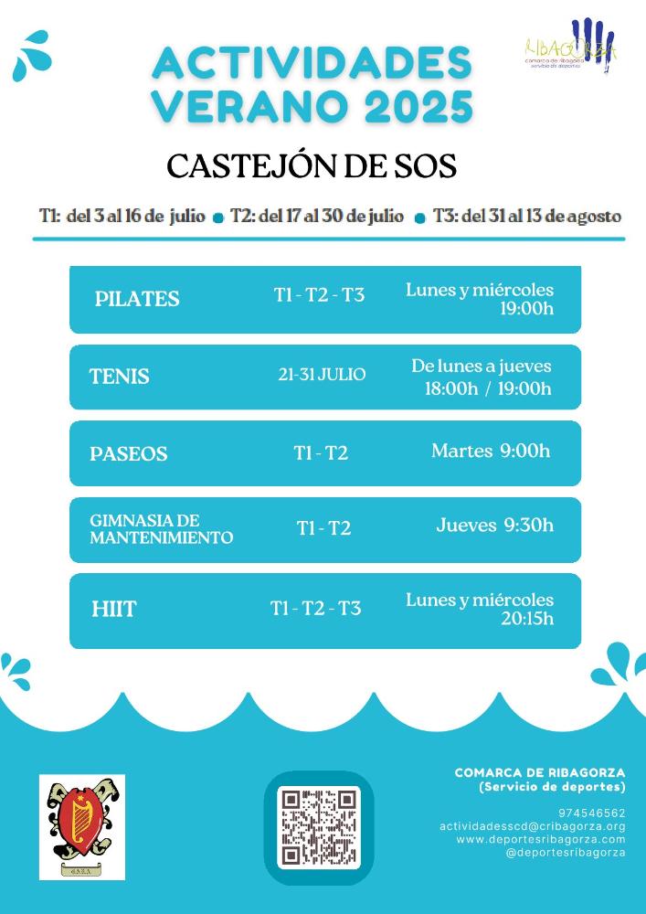 Imagen Actividades Deportivas Verano 2025 - Servicio Comarcal de Deportes Comarca de Ribagorza