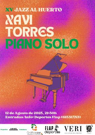 Image Cartel JAZZ AL HUERTO Xavi Torres 12-08-25