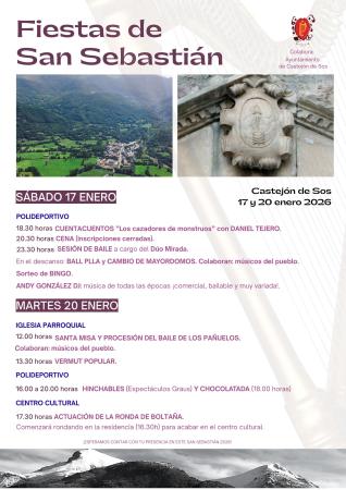 Image CARTEL Castejón de Sos 17 y 20 enero 2026