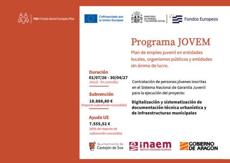 Programa JOVEM para fomentar la contratación de personas jóvenes...