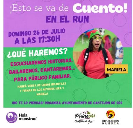 Imagen Cuentacuentos ¡Esto se va de cuento!-Domingo 26 de julio 17,30 h en El Run