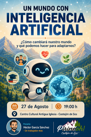 Imagen Un mundo con inteligencia artificial- Héctor García -Jueves 27 agosto 19 h