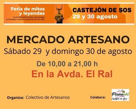 Imagen MERCADO ARTESANO - Días 29 y 30 agosto por Avda. El Ral de Castejón de Sos