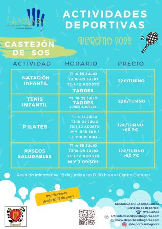 Imagen Actividades deportivas Verano 2022 - Comarca de la Ribagorza