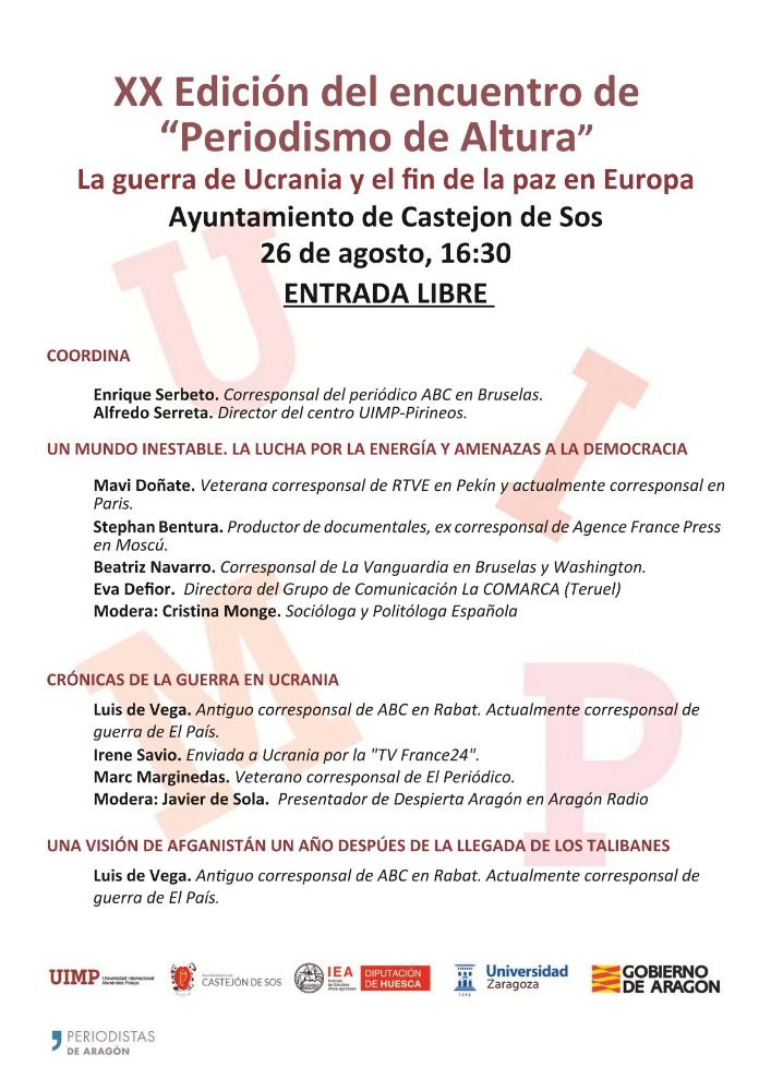Imagen XX ENCUENTRO DE PERIODISMO DE ALTURA 2022 - Día 26 de agosto